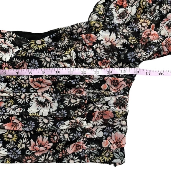 FOREVER 21 - NWT - FLORAL SWEETHEART CROP TOP - SIZE XL - VERY FEMININE B3 - Picture 13 of 14
